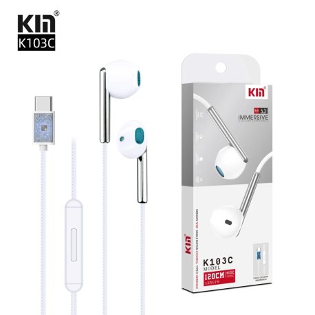 Auricular Cable Usb Tipo C Con Microfono Manos Libre