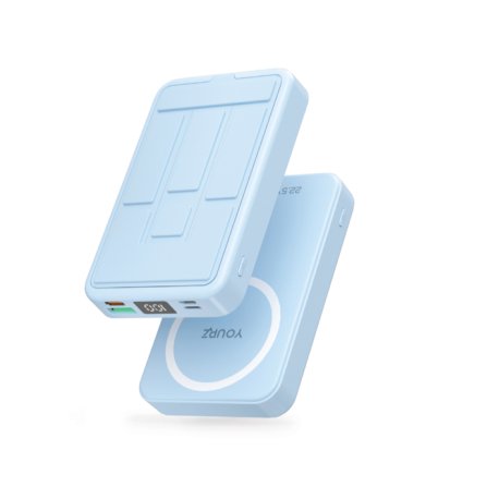 Power Bank inhalambrico Yourz R51 10000mAh Carga Rápida 22.5W con Pantalla LED y Soporte