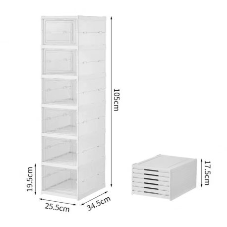 organizador de zapatos plegable 6 estantes                 6008-8
