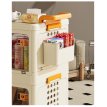 carro organizador plegable con ruedas multiuso 4 niveles