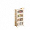carro organizador plegable con ruedas multiuso 4 niveles