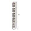 Estante armario plegable con ruedas 5 niveles